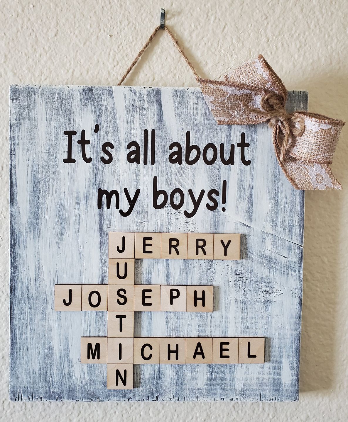 Customer photo review of Unfinished Wood Square Shape - Craft - up to 24" DIY