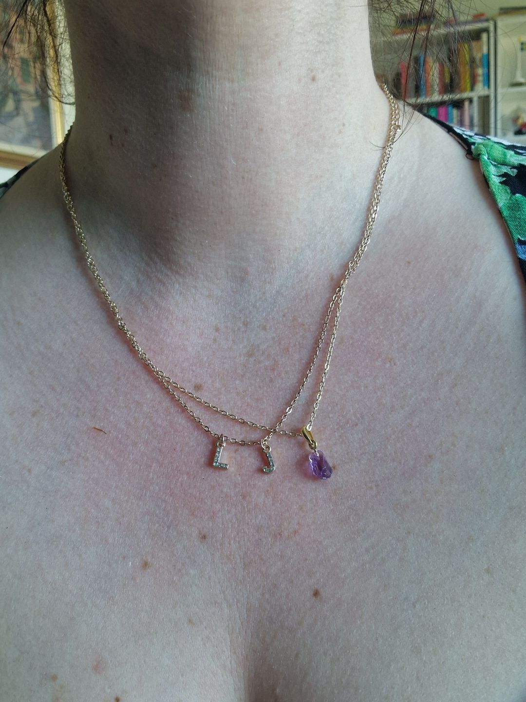 Customer photo review of Berlock Rå Mini Ametist Guld