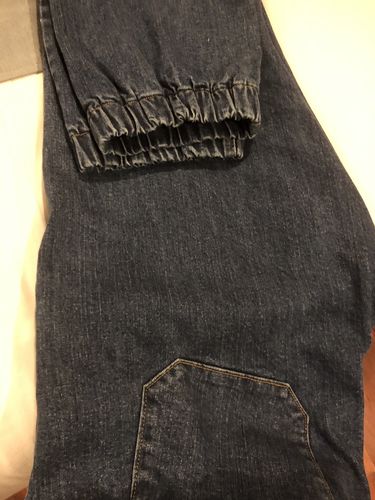 Customer photo review of Dark Blue Jog Jeans
