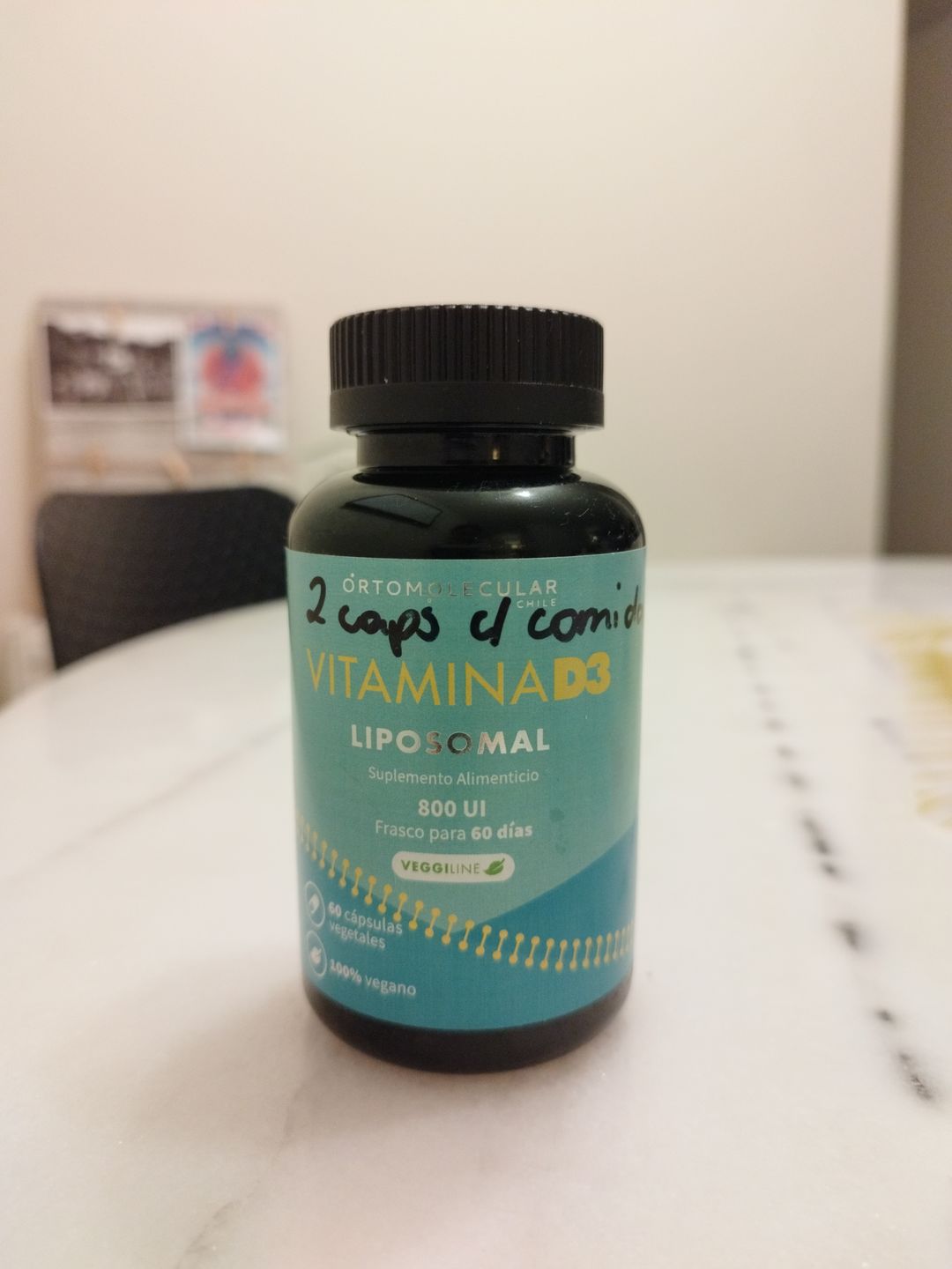 Customer photo review of Vitamina D3 liposomal 800 UI-60 cáps