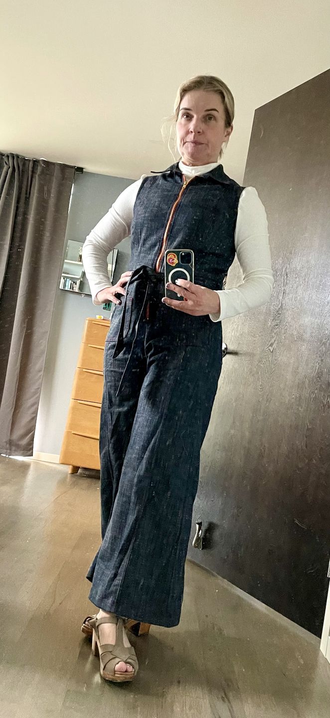 Customer photo review of TABITHA jumpsuit Denim
