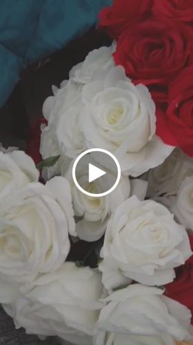 Customer video review of Bulk 15" Rose Bush Faux Silk Flowers Wholesale