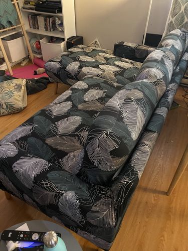 Customer photo review of L Shape Sofa Cover