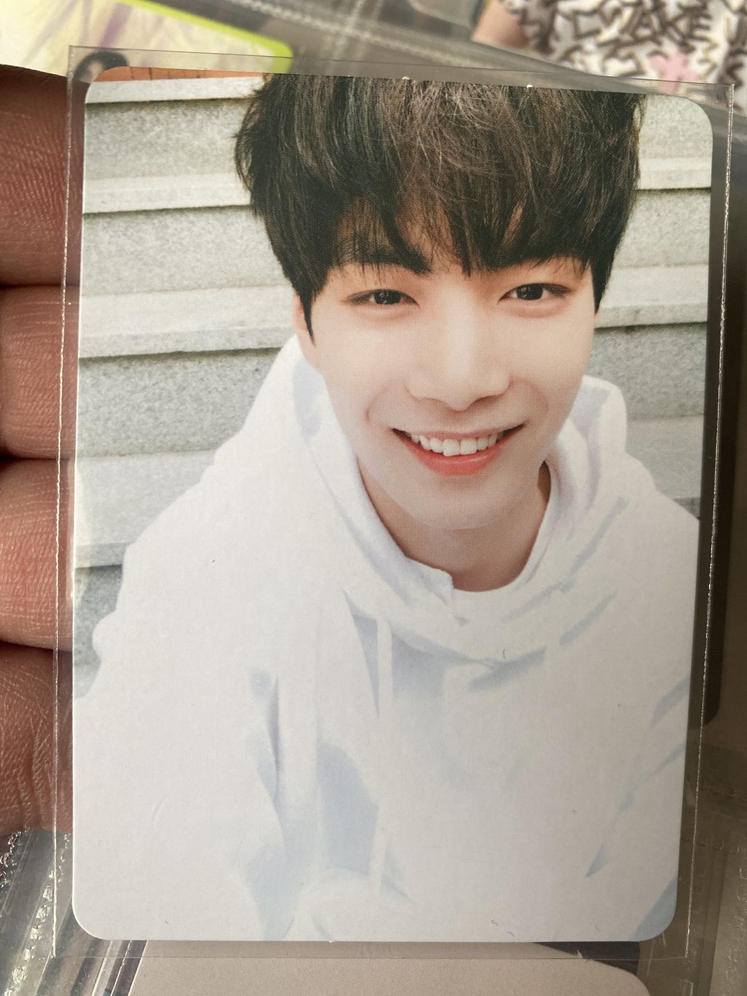 Customer photo review of PREMIUM PHOTOCARD SLEEVES - BLUE VERSION (65x91MM)