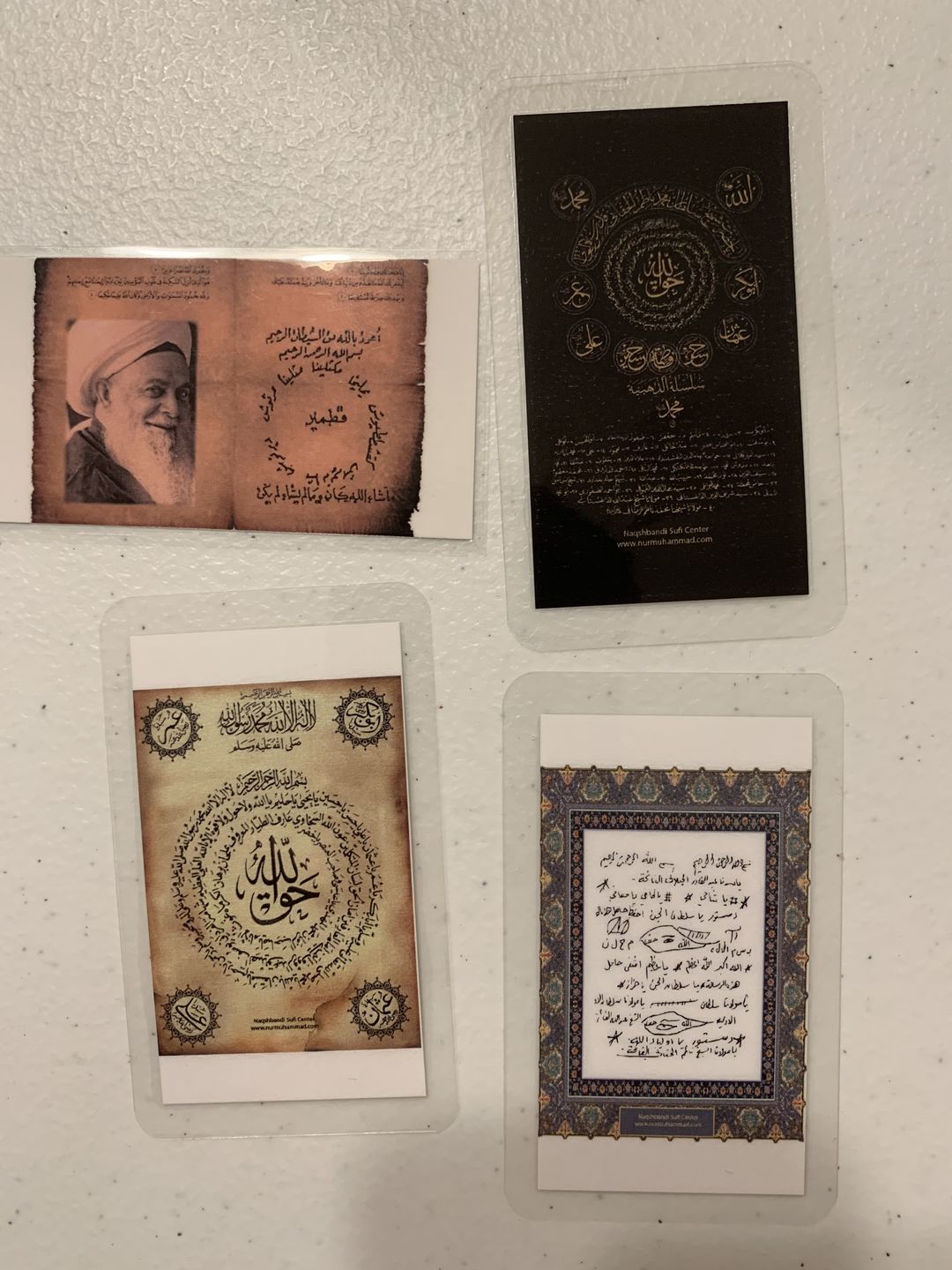 Customer photo review of Laminated Taweezes Pocket Wallet Small (1.5" x 2")
