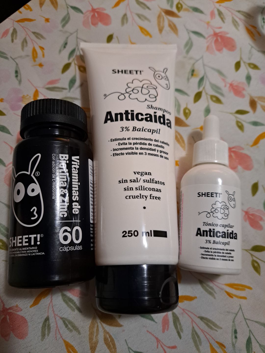 Customer photo review of Tratamiento anticaída 1 mes + Biotina