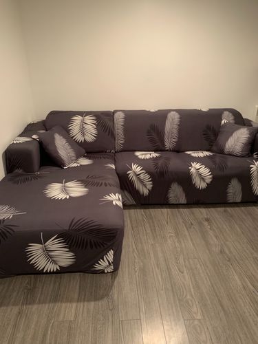 Customer photo review of L Shape Sofa Cover