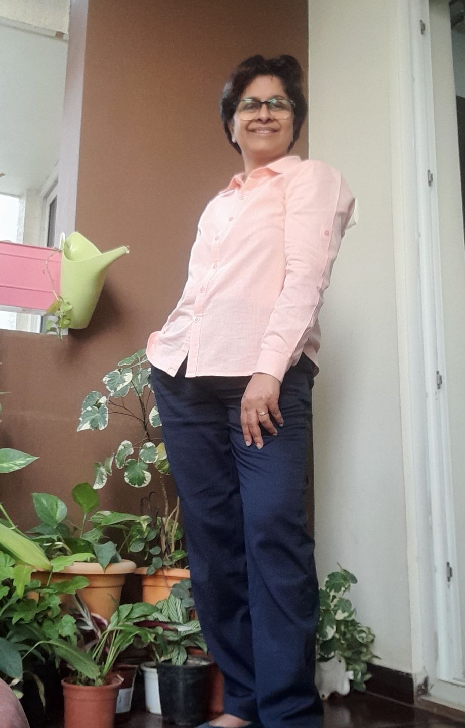 Customer photo review of Navy Blue Formal Pant