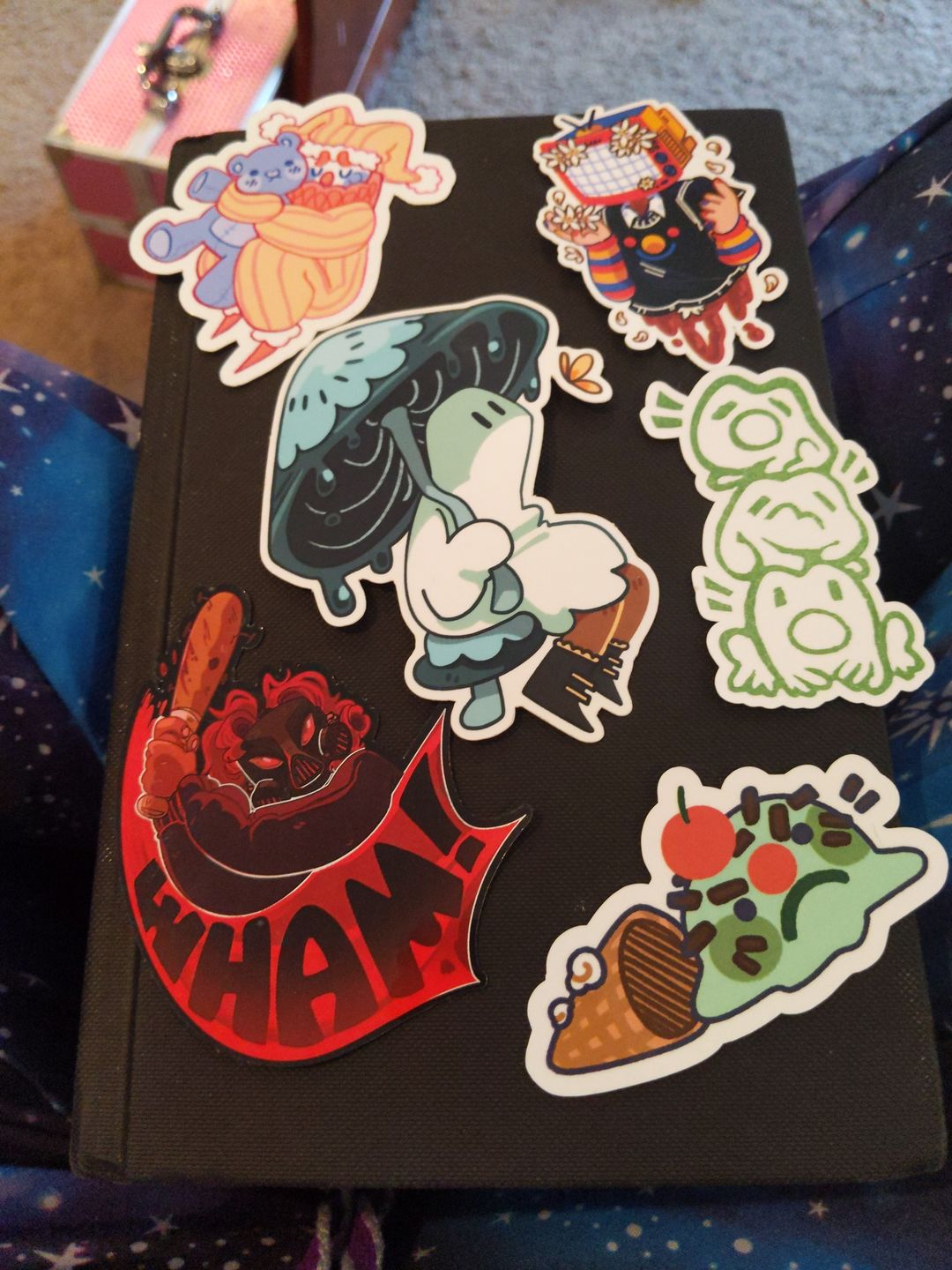 Customer photo review of Sticker Mystery Packs!