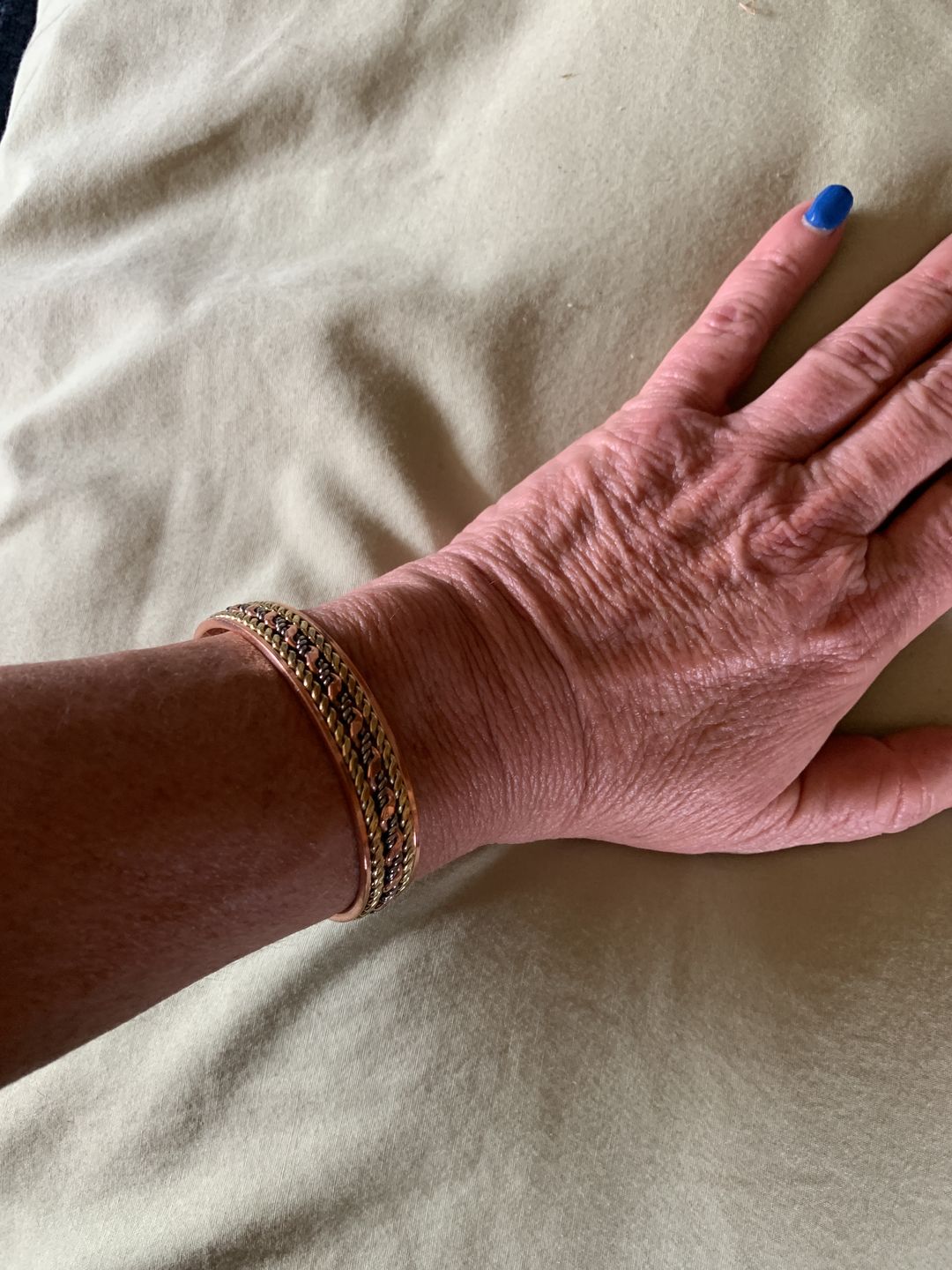 Customer photo review of Copper Vine Bracelet