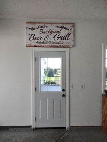 Customer photo review of Backyard Bar & Grill Sign II