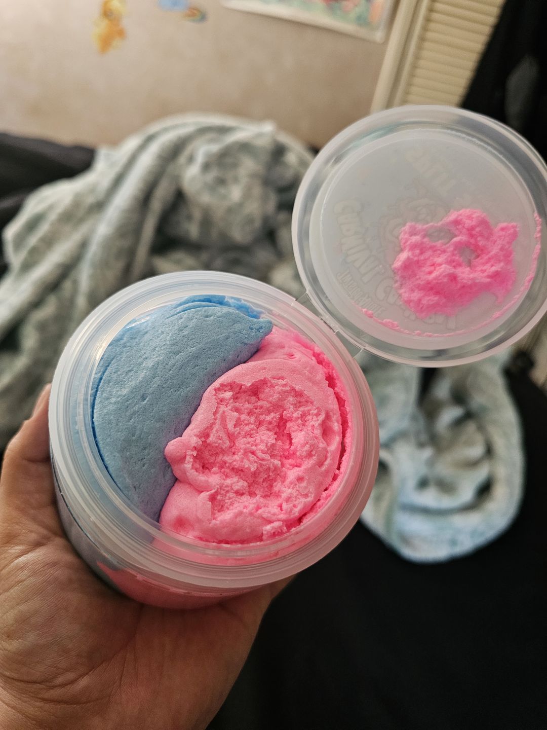 Customer photo review of Carnival Cannibal Split Scrub (Birthday Cake & Cotton Candy)