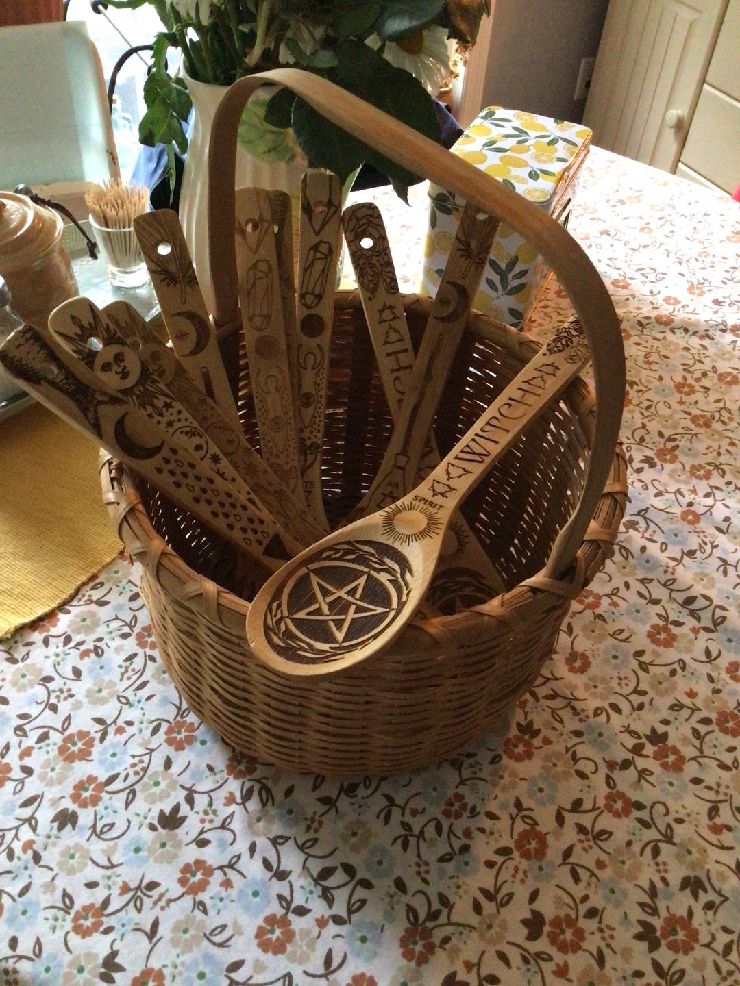 Customer photo review of The 5 Elements Bamboo Large Kitchen Utensils Set