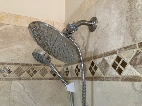 Customer photo review of 1-Spray Dual Shower Head Set