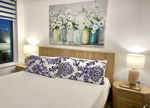Customer photo review of 'Flower Vases' Framed Canvas