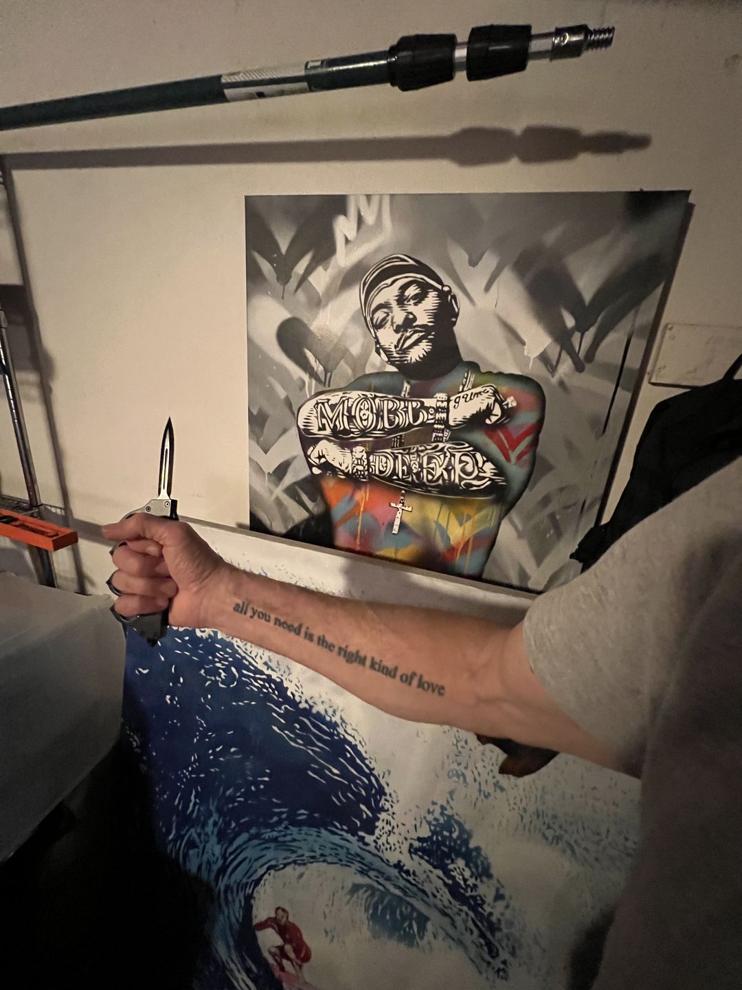 Customer photo review of 1918 Trench Knuckle OTF Knife