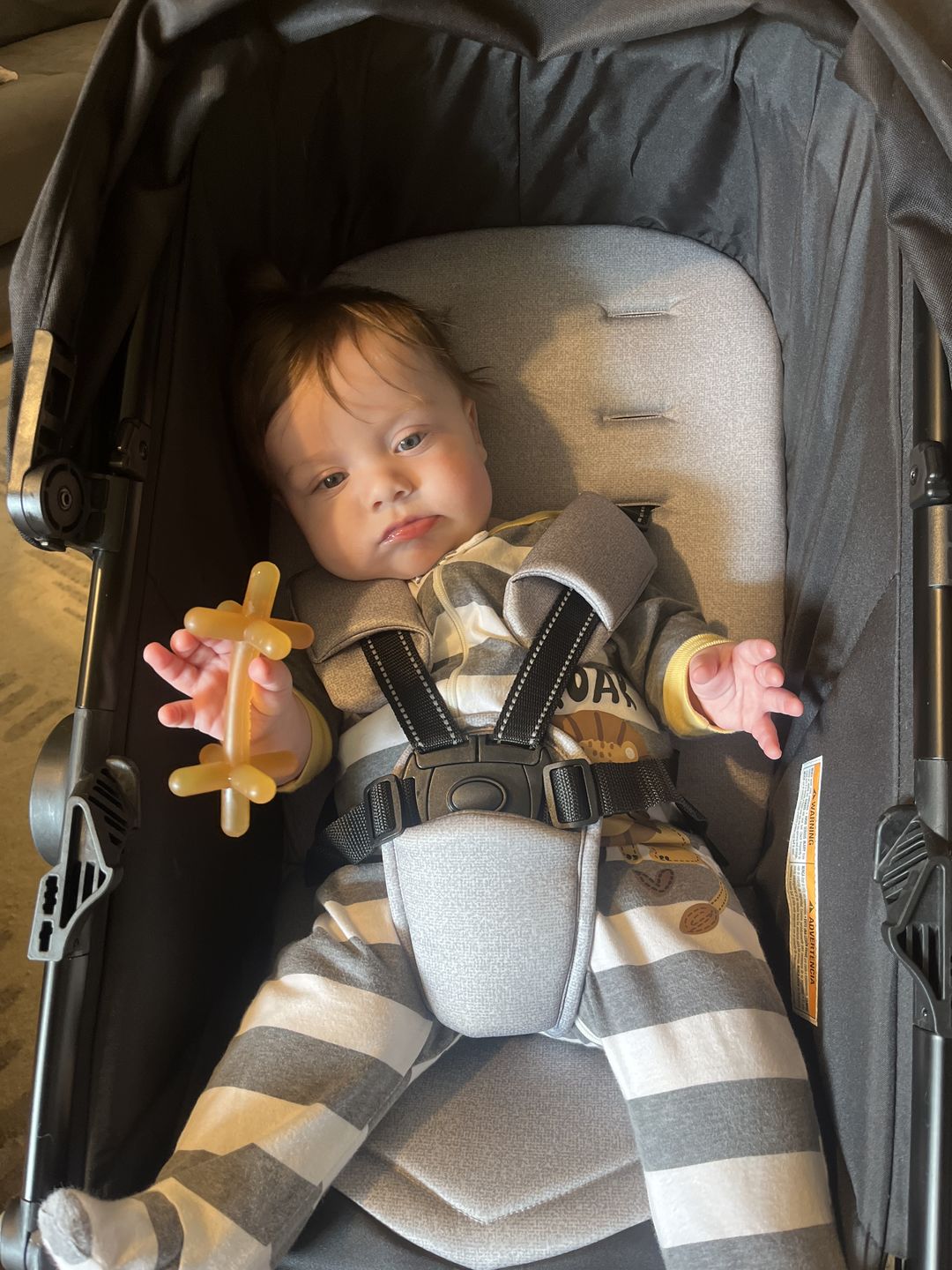 Customer photo review of 1-pack natural hevea tree rubber patented moonjax® best baby teether