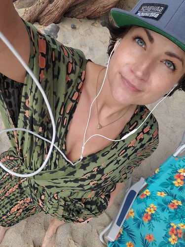 Customer photo review of Sage Harmony Kimono