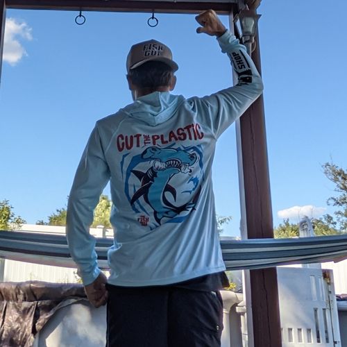 Customer photo review of Cut The Plastic Performance Tee