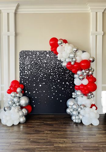 Customer photo review of 8x7ft Double-sided Tension Fabric Pillow Backdrop Cover and Stand