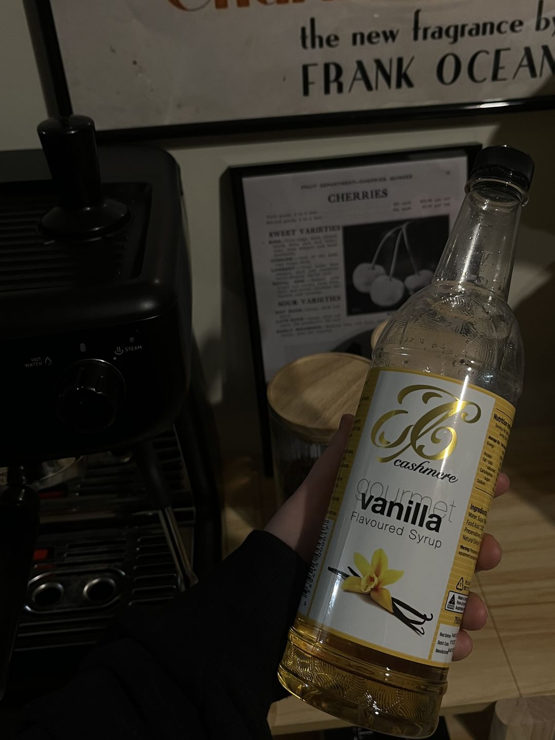 Customer photo review of Vanilla Coffee Syrup