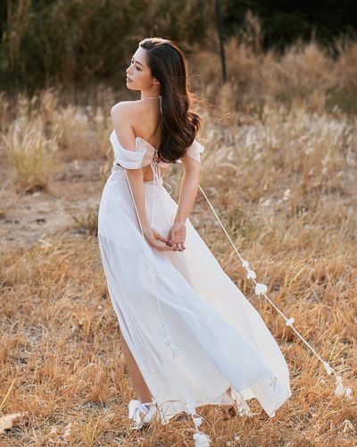 Customer photo review of Loli Floral Belt Maxi Dress