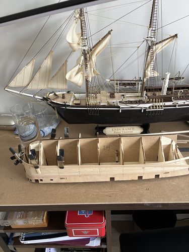 Reseña con foto de un cliente sobre Maqueta HMS Erebus