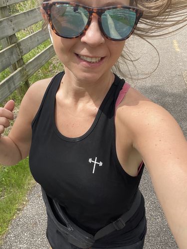Customer photo review of Lightweight Racerback Tank
