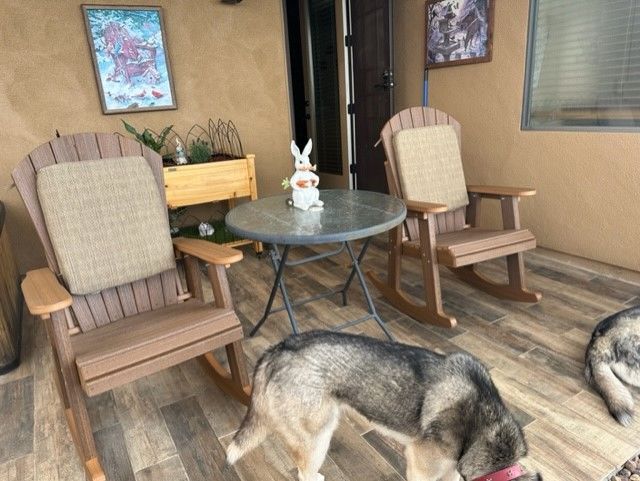Customer photo review of Adirondack Porch Rocker
