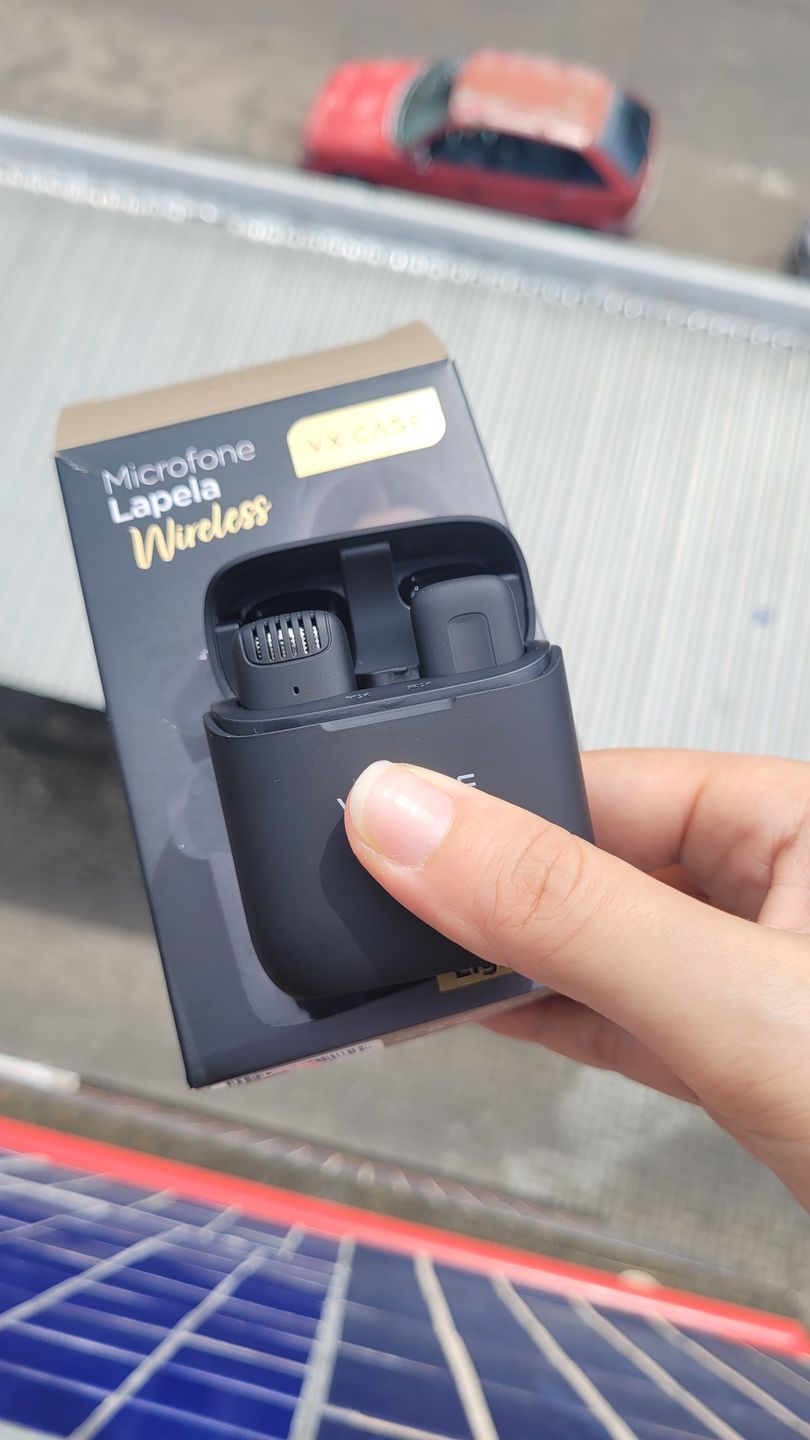 Customer photo review of Microfone de Lapela Wireless Lightning
