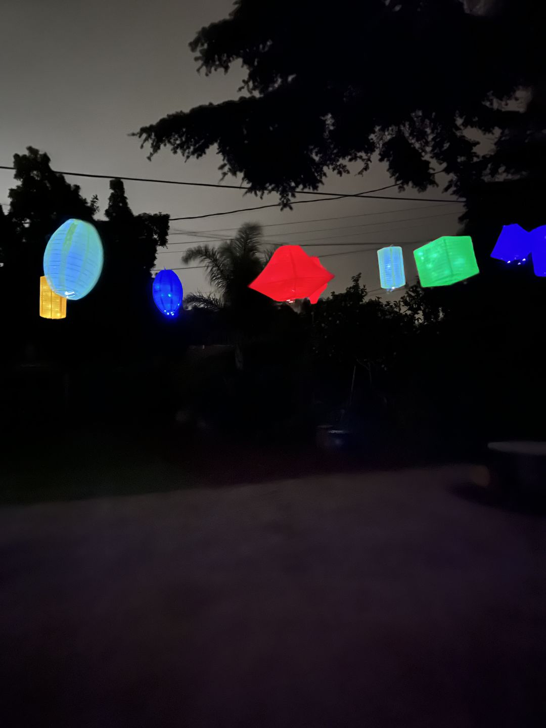 Customer photo review of 14" Dark Purple Pagoda Unique Shaped Paper Lantern
