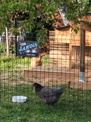 Customer photo review of Mon jardin/potager/autre - Plaque de porte personnalisée