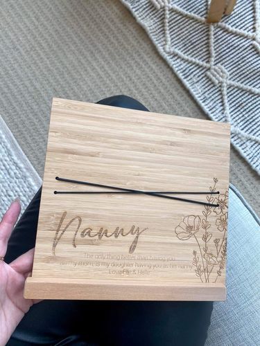 Customer photo review of Floral Personalised Photo Holder