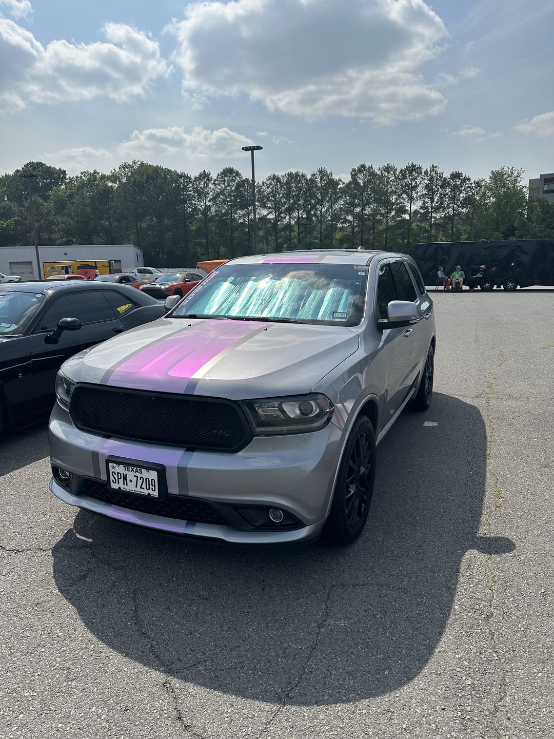 Customer photo review of Candy Metallic Gray Purple vinyl wrap