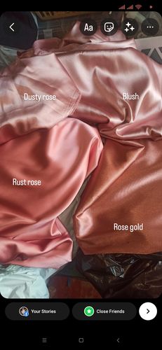 Customer photo review of Rust Rose Natural Stretch Silk