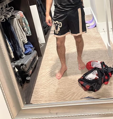 Customer photo review of Mesh Shorts - Black Bull