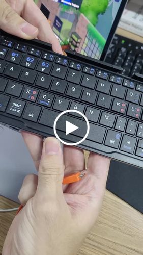 Customer video review of Teclado Bluetooth para Celular e Tablet VX Case
