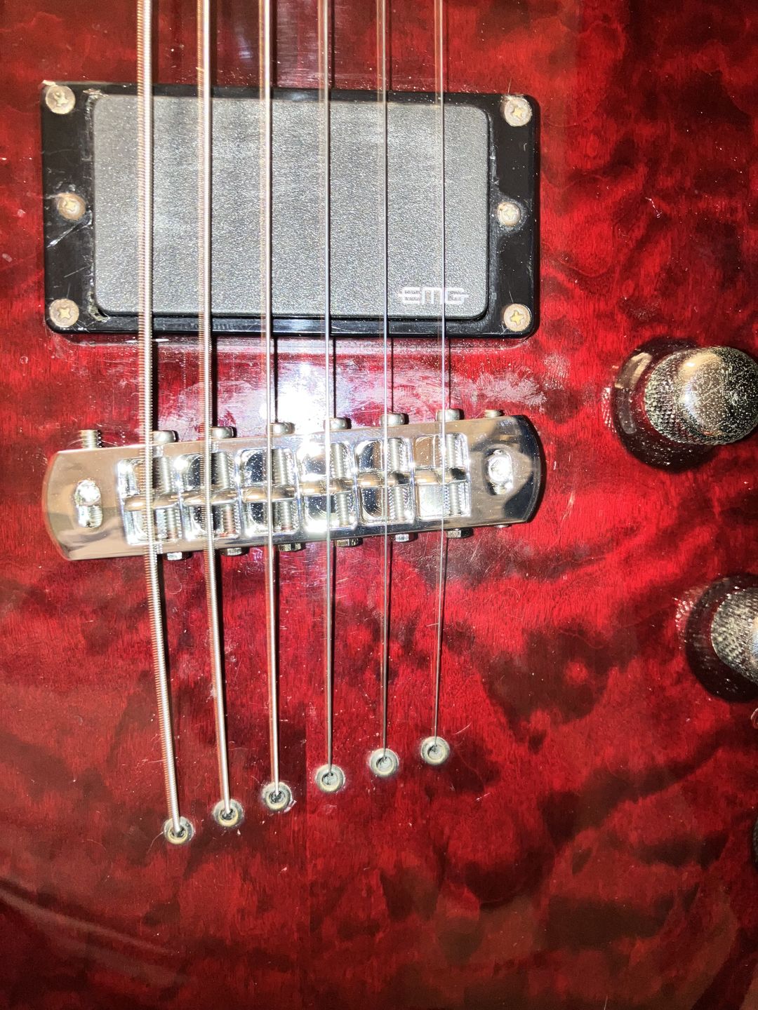 Customer photo review of 6 String Tone-A-Matic Guitar Bridge