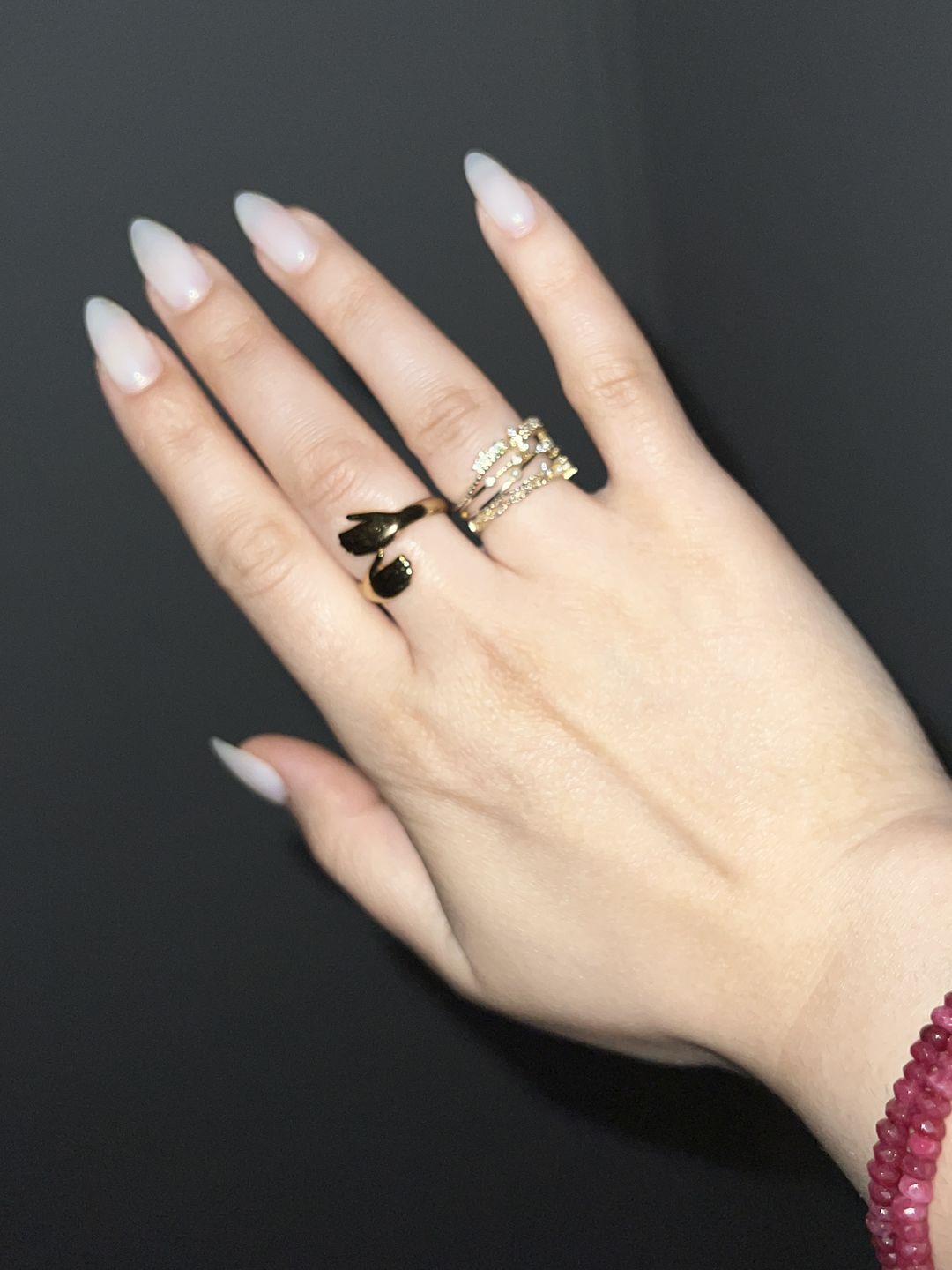 Customer photo review of Hug me gold plated ring