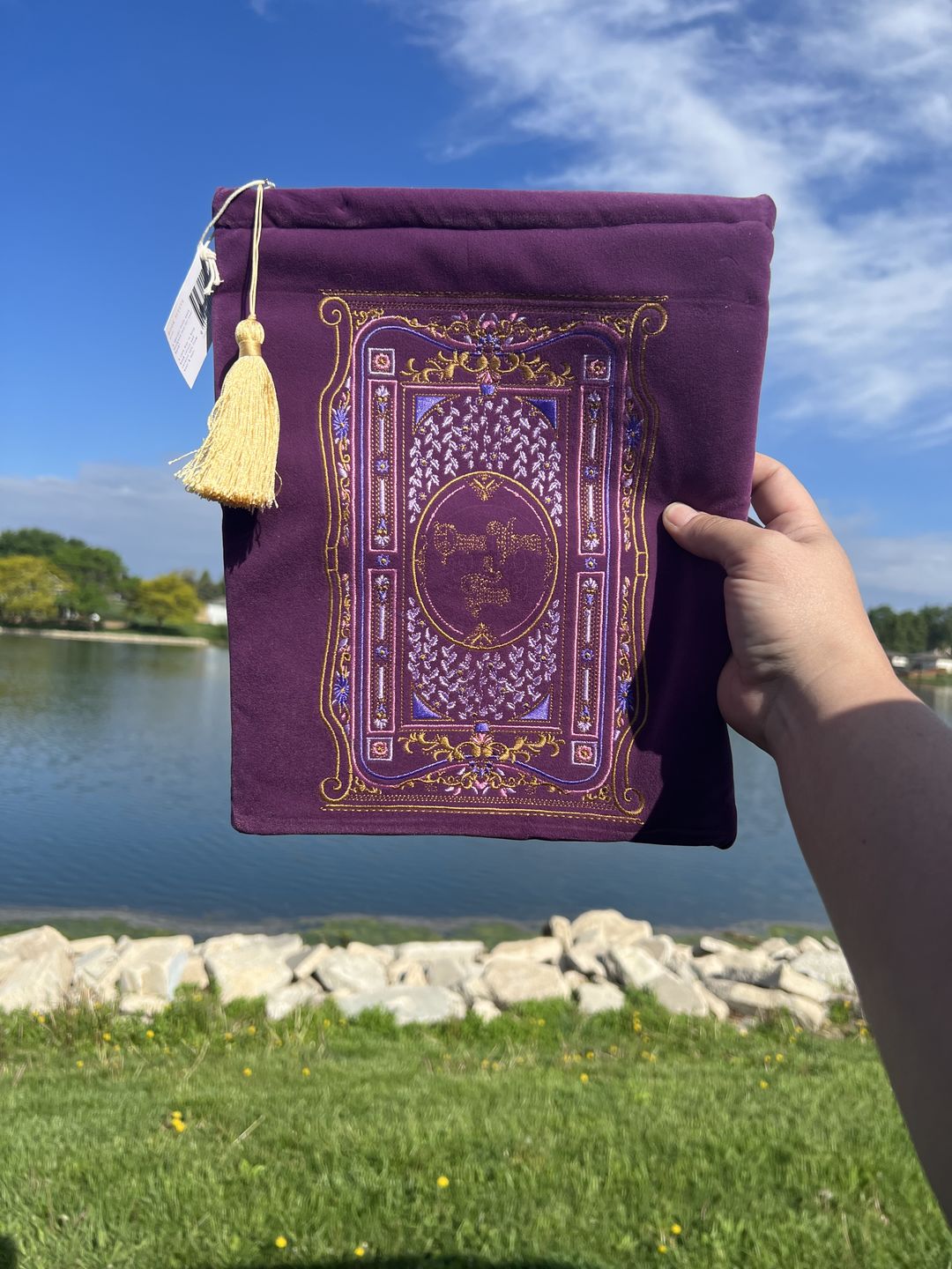 Customer photo review of Once Upon a Time Book & iPad Sleeve - Purple