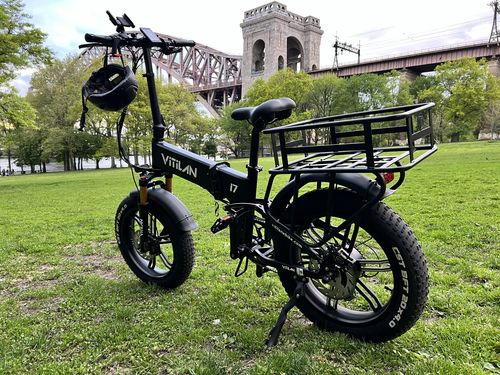 Customer photo review of I7 Pro Folding Full Suspension Electric Bike
