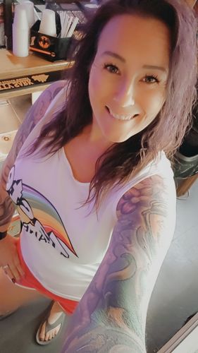 Customer photo review of Taste the Rainbow Short Set