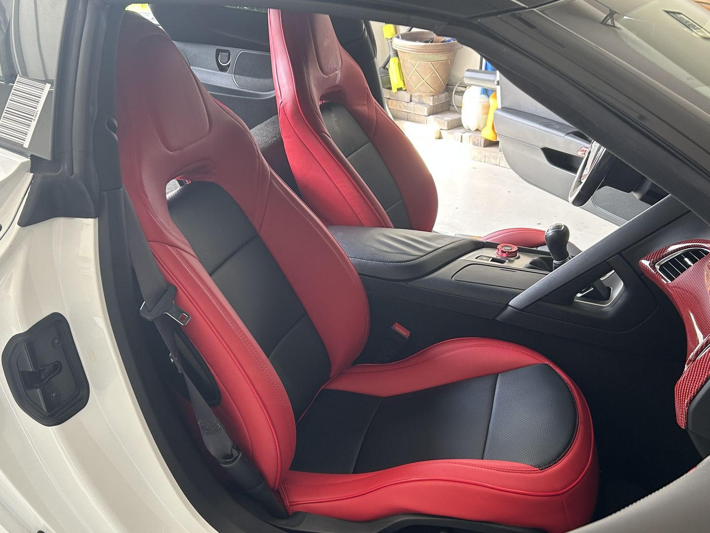 Customer photo review of Corvette C7 Premium Custom Leather Seat Covers