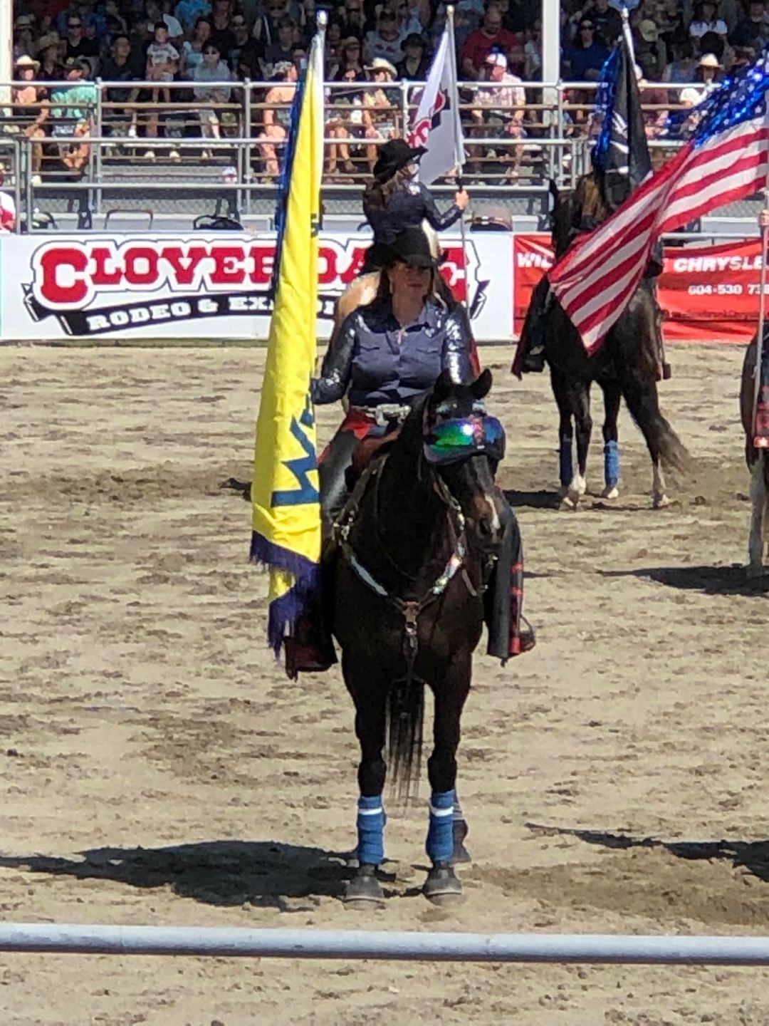 Customer photo review of eVysor - UV Horse Riding Goggles!