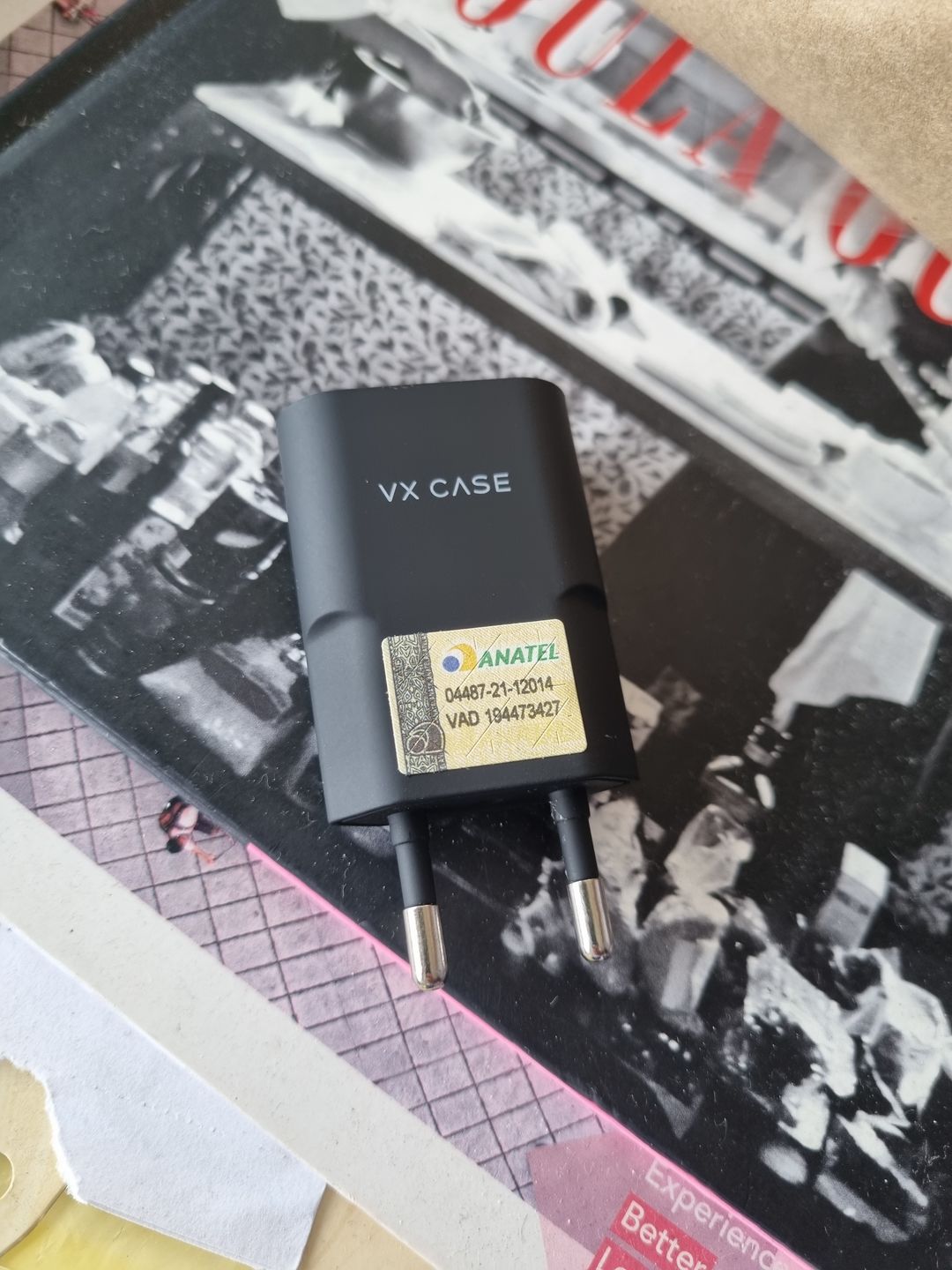 Customer photo review of Adaptador de Parede com 1 Porta USB VX Case