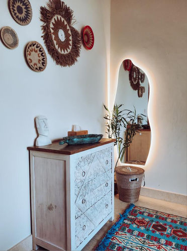 Customer photo review of Irregular Shape Mirror with LED (3 Sizes Available)