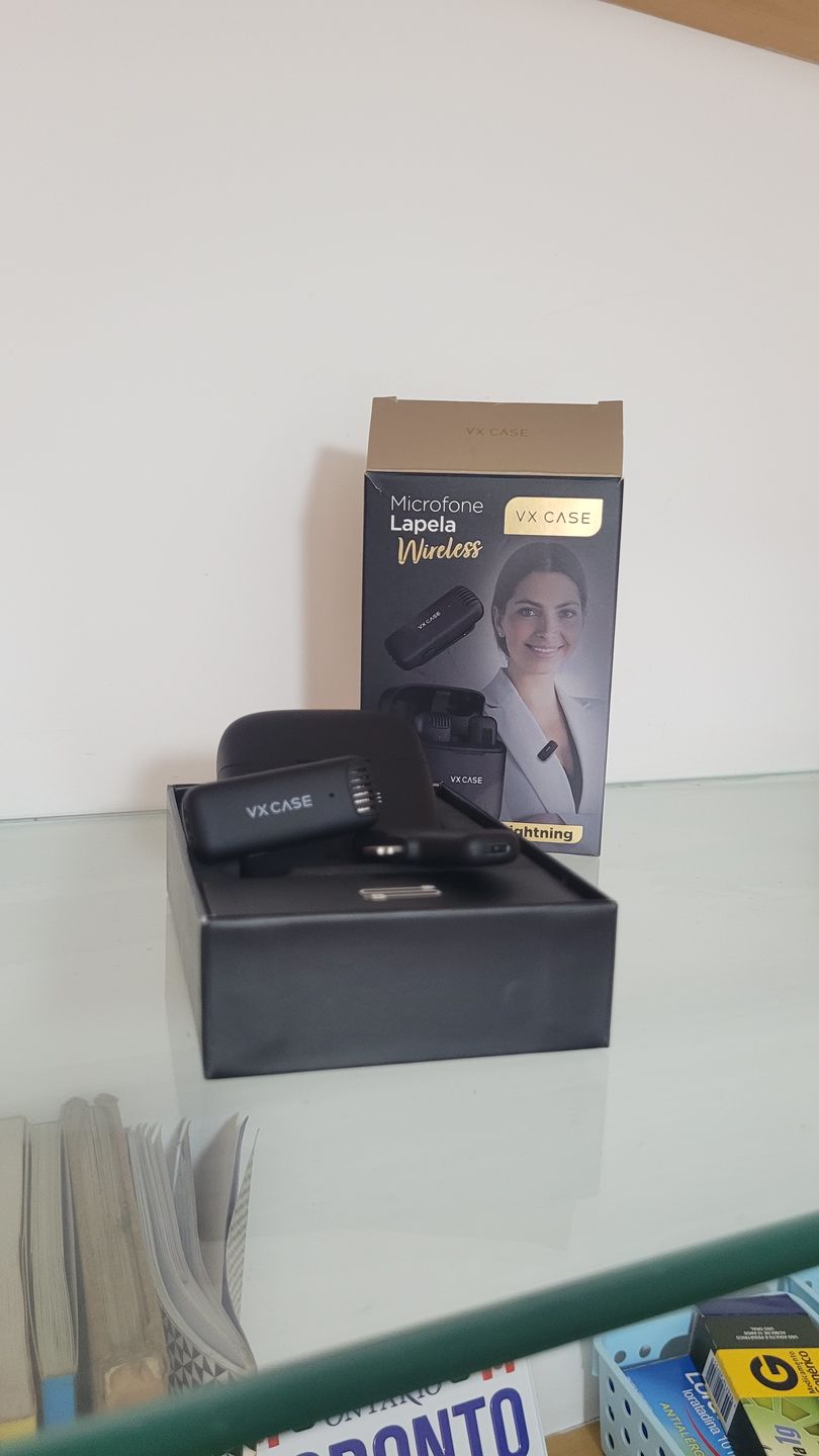 Customer photo review of Microfone de Lapela Wireless Lightning