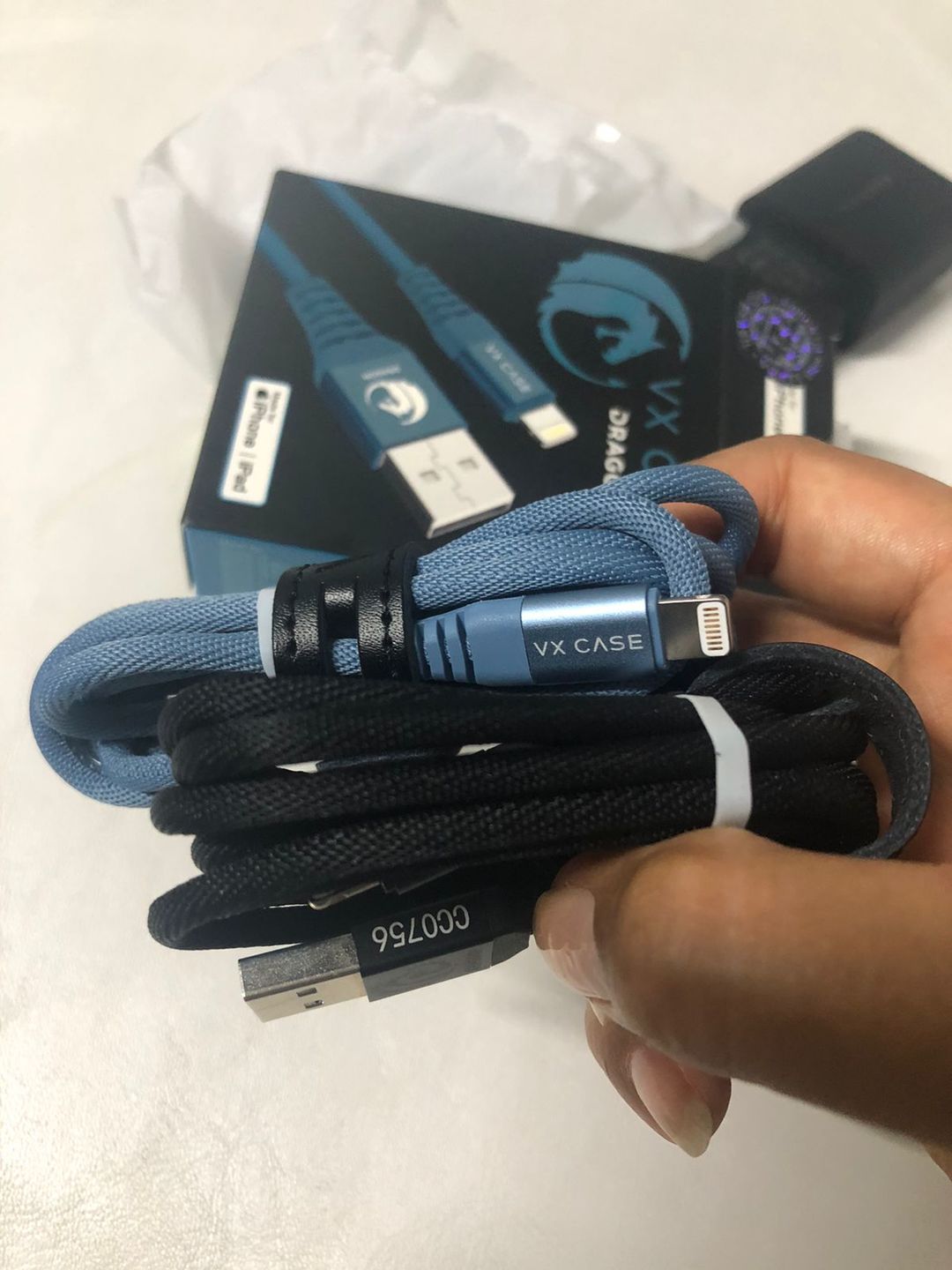 Customer photo review of Cabo Lightning para iPhone/iPad Dragon 1,20m