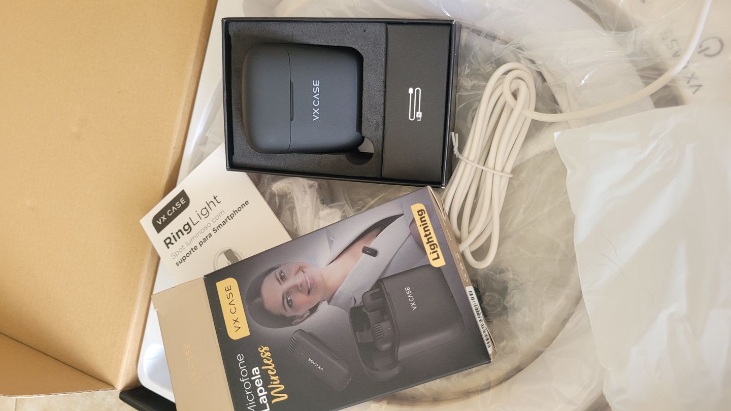 Customer photo review of Microfone de Lapela Wireless Lightning