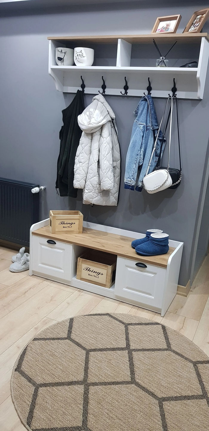 Customer photo review of Rani P2 Modern Portmanto Ayakkabılık ve Duvar Askısı Vestiyer M1 Renk: Beyaz - S. Ceviz